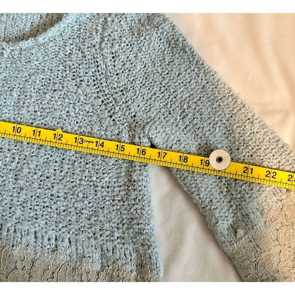 ANTHROPOLOGIE ALPACA & LACE PULLOVER SWEATER BY KNITTED & KNOTTED SZ S - Picture 3 of 14